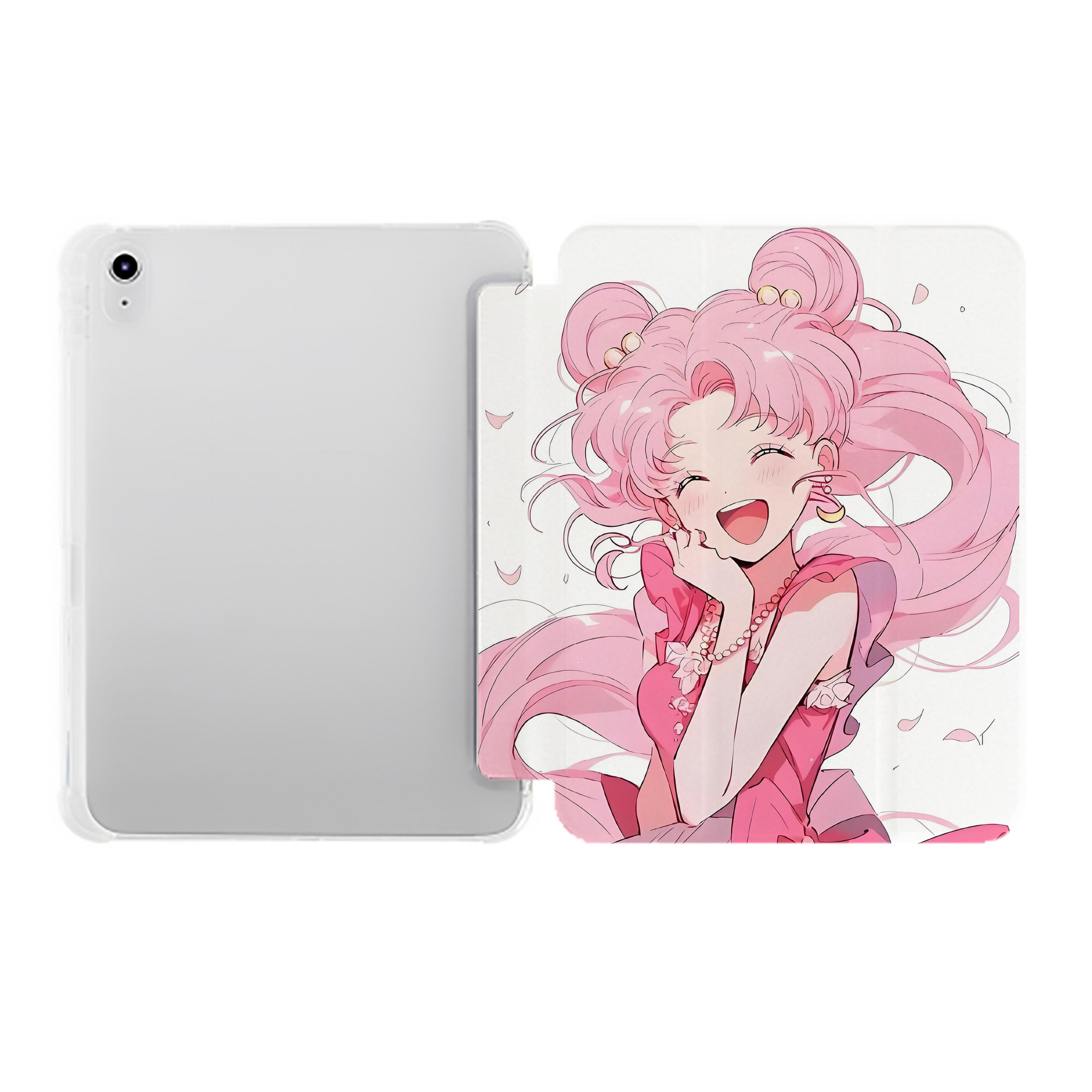 （画像用） 美少女戦士セーラームーン Sailor Moon IPad ケース ペン収納付き 三つ折りスタンド PUレザー×シリコン 対応機種9.5/10.5/10.9インチ